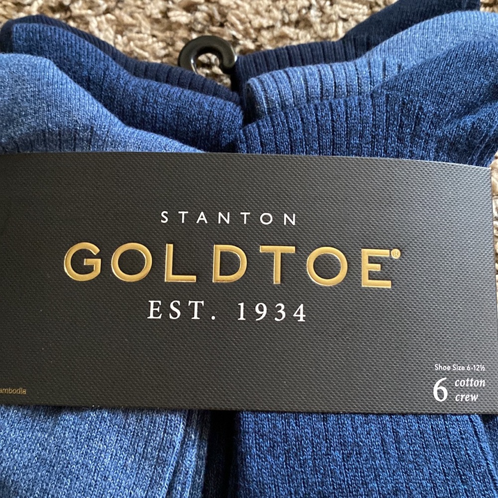 Mens Stanton GoldToe Cotton Crew Socks - Picture 2 of 5
